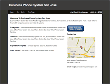 Tablet Screenshot of businessphonesystemsanjose.com
